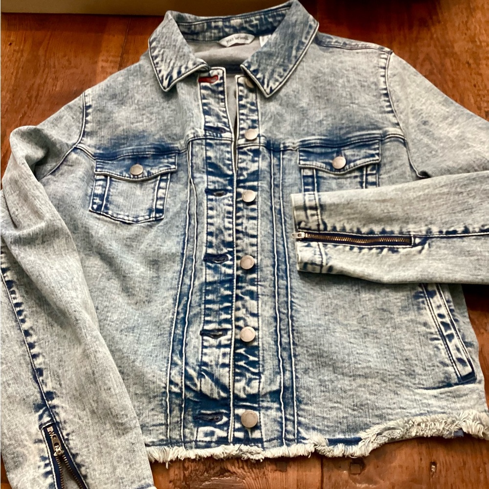 Peace Love World Jean Jacket